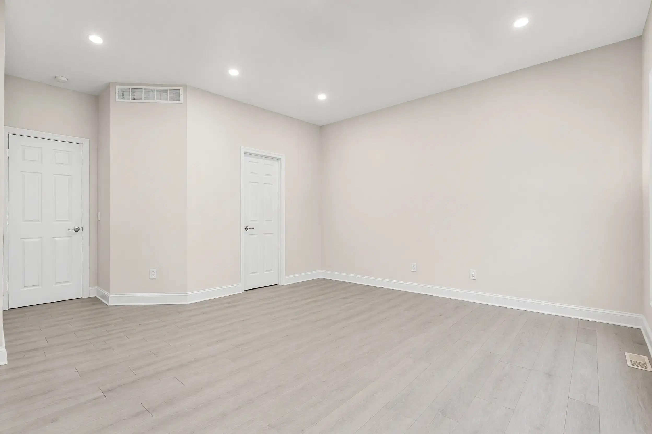 Interior bedroom ready for furniture and décor